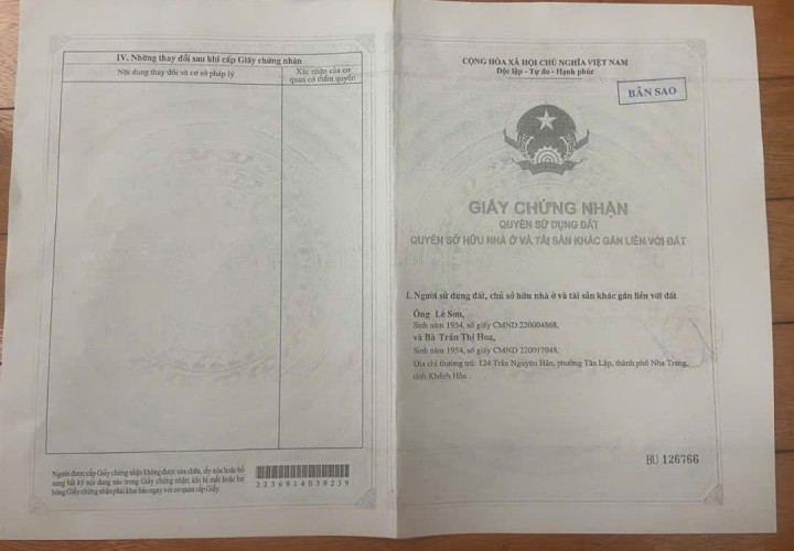 HOT HÓT NHÀ ĐẸP- GIÁ TỐT CHÍNH CHỦ CẦN BÁN NHANH Căn Nhà vị trí tại TP Nha Trang, tỉnh Khánh Hòa