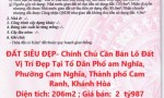 ĐẤT SIÊU ĐẸP- Chính Chủ Cần Bán Lô Đất Vị Trí Đẹp Tại Phường Cam Nghĩa, Thành phố Cam Ranh