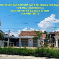 CHÍNH CHỦ CẦN BÁN CĂN NHÀ CẤP 4 TẠI Phường Ninh hiệp, thị xã Ninh Hòa, tỉnh Khánh Hòa