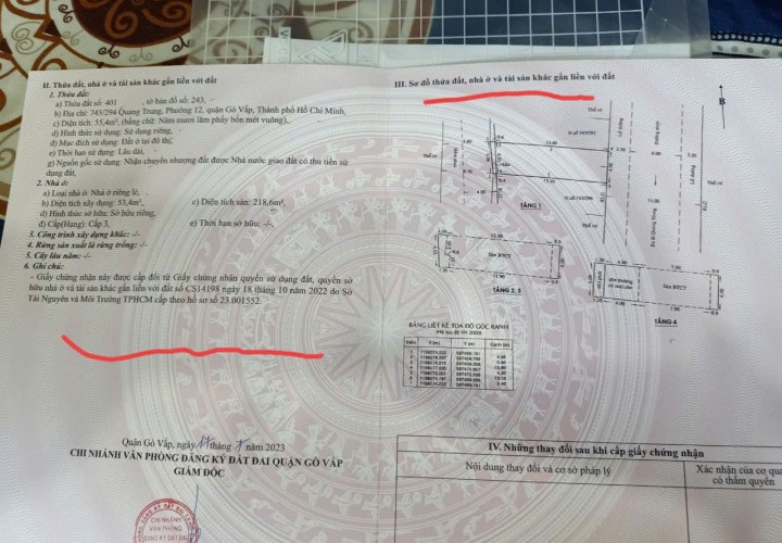 CHÍNH CHỦ Cần Bán Nhanh Căn Nhà 2 Mặt Tiền Trước Sau  Vị Trí Tại Quận Gò Vấp, TP HCM