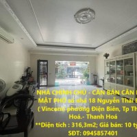 NHÀ CHÍNH CHỦ - CẦN BÁN CĂN NHÀ MẶT PHỐ  Nguyễn Thái Bình ( Vincom)  P. Điện Biên, Tp Thanh Hoá