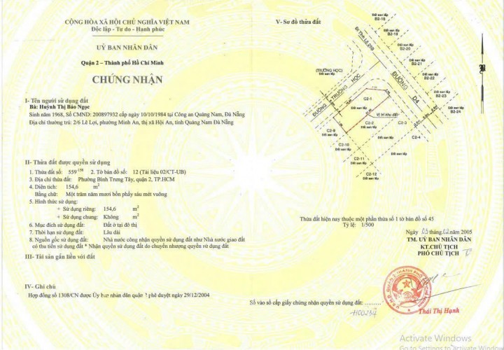 BÁN ĐẤT LÔ GÓC 2 MẶT TIỀN - KHU DÂN CƯ THẾ KỶ 21-  Gần KĐT SALA Bình Trưng Tây, Tp Thủ Đức, Tp HCM