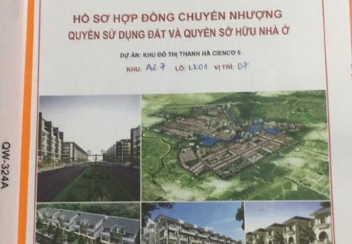 CHÍNH CHỦ CẦN BÁN nhanh căn nhà liền kề A2.7 Khu đô thị Thanh Hà, quận Hà Đông, TP Hà Nội