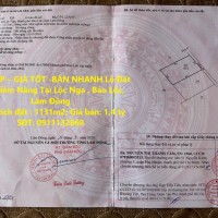 ĐẤT ĐẸP – GIÁ TỐT -BÁN NHANH Lô Đất Siêu Tiềm Năng Tại Lộc Nga , Bảo Lộc, Lâm Đồng