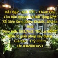 ĐẤT ĐẸP - GIÁ TỐT -  Chính Chủ Cần Bán Nhanh Lô Đất Tặng Nhà Xã Diên Sơn , Diên Khánh , Khánh Hoà