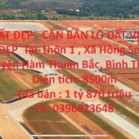 ĐẤT ĐẸP-  CẦN BÁN LÔ ĐẤT VỊ TRÍ ĐẸP  Tại  thôn 1 , Xã Hồng Sơn, Huyện Hàm Thuận Bắc, Bình Thuận