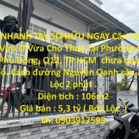 NHANH TAY SỞ HỮU NGAY Căn Nhà Vừa Ở Vừa Cho Thuê Tại Quận 12, TP HCM