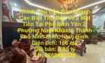Chính Chủ Cần Bán Nhanh Căn Biệt Thự Đầu Ve 2 Mặt Tiền Tại Phường Ninh Khánh, TP Ninh Bình.