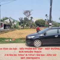 Chính chủ em Vinh cần bán - SIÊU PHẨM ĐẤT ĐẸP – MẶT ĐƯỜNG 10M – GẦN KCN NHUẬN TRẠCH