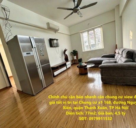 Chính chủ cần bán nhanh căn chung cư view đẹp- giá tốt vị trí tại quận Thanh Xuân, TP Hà Nội