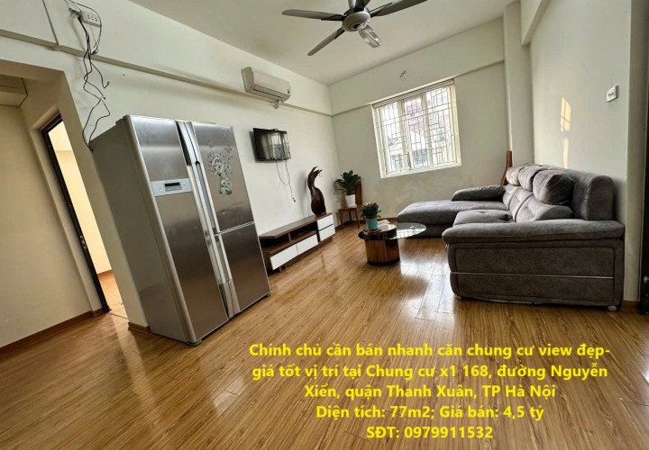 Chính chủ cần bán nhanh căn chung cư view đẹp- giá tốt vị trí tại quận Thanh Xuân, TP Hà Nội