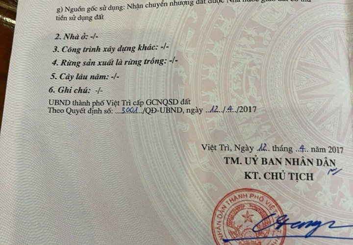 Đất đẹp- giá tốt cần bán nhanh lô đất vị trí đẹp - giá đầu tư tại TP Việt Trì, tỉnh Phú Thọ