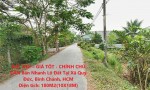 ĐẤT ĐẸP – GIÁ TỐT - CHÍNH CHỦ CẦN Bán Nhanh Lô Đất Tại Xã Quy Đức, Bình Chánh, HCM