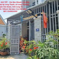 NHÀ ĐẸP - GIÁ TỐT - Cần Bán Nhanh Căn Nhà Vị Trí Đẹp tại Long Thượng, Cần Giuộc, LA
