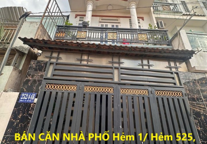 BÁN CĂN NHÀ PHỐ  Hẻm 1/ Hẻm 525, Đường HT17, Phường Hiệp Thành, Hẻm Xe Hơi