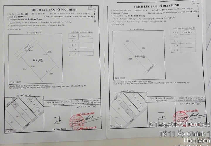 Đất Đẹp - Giá Tốt - Chính Chủ Cần Bán Lô Đất Vị Trí Đẹp Tại  Xã Tân Thành Thủ Thừa, Long An
