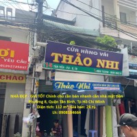 NHÀ ĐẸP - GIÁ TỐT Chính chủ cần bán nhanh căn nhà mặt tiền chợ Vải Tân Bình, TP HCM