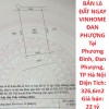 BÁN Lô ĐẤT NGAY VINHOME ĐAN PHƯỢNG  Tại Phương Đình, Đan Phượng, TP Hà Nội