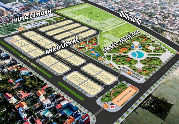 Nhà phố 4 tầng Cạnh Quốc lộ 10 - Kế cận 2 Khu Công Nghiệp. Pháp lý sổng hồng lâu dài