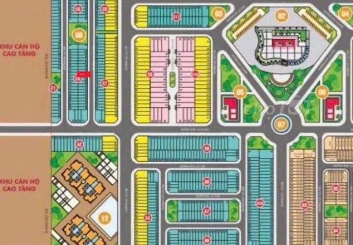 CHÍNH CHỦ Cần Bán 2 Lô Liền Kề Khu Đô Thị Cát Tường, Phường 5, TP Vị Thanh, Hậu Giang