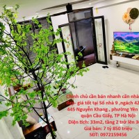 Chính chủ cần bán nhanh căn nhà vị trí đẹp- giá tốt tại quận Cầu Giấy, TP Hà Nội