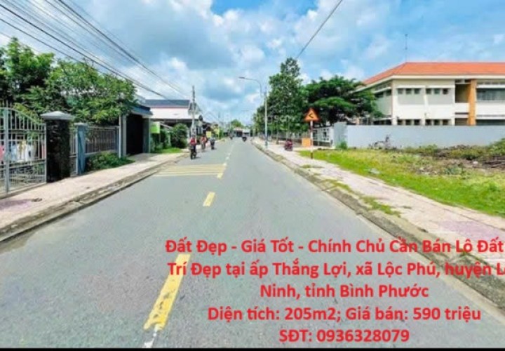Đất Đẹp - Giá Tốt - Chính Chủ Cần Bán Lô Đất Vị Trí Đẹp tại huyện Lộc Ninh, tỉnh Bình Phước