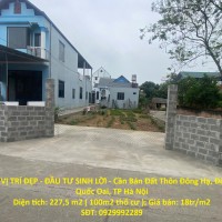 LÔ ĐẤT VỊ TRÍ ĐẸP - ĐẦU TƯ SINH LỜI - Cần Bán Đất Thôn Đông Hạ, Đông Yên, Quốc Oai, TP Hà Nội