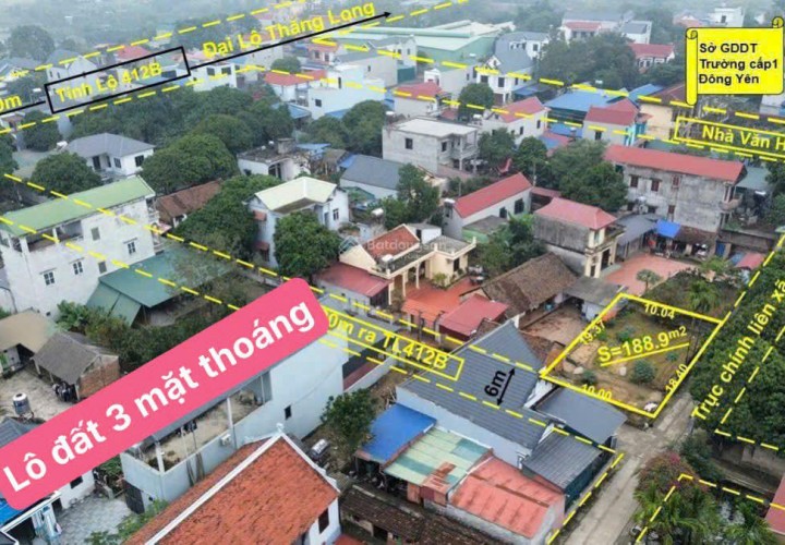 LÔ ĐẤT VỊ TRÍ ĐẸP - ĐẦU TƯ SINH LỜI - Cần Bán Đất Thôn Đông Hạ, Đông Yên, Quốc Oai, TP Hà Nội
