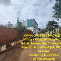 CHÍNH CHỦ Cần Bán Lô Đất Tại Đường Y Wang, Phường Ea Tam, Thành phố Buôn Ma Thuột, Đắk Lắk