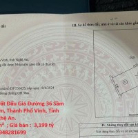 CHÍNH CHỦ Cần Bán Đất Đấu Giá Đường 36 Sầm Uất Nhất Xã Nghi Kim, Thành Phố Vinh, Tỉnh Nghệ An.