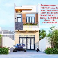 CẦN BÁN NHANH 2 CĂN NHÀ TẠI Phường Bảo Vinh, Thành Phố Long Khánh, Tỉnh Đồng Nai.
