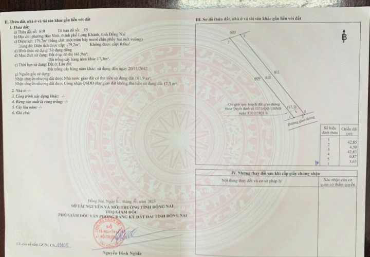 CẦN BÁN NHANH 2 CĂN NHÀ TẠI Phường Bảo Vinh, Thành Phố Long Khánh, Tỉnh Đồng Nai.