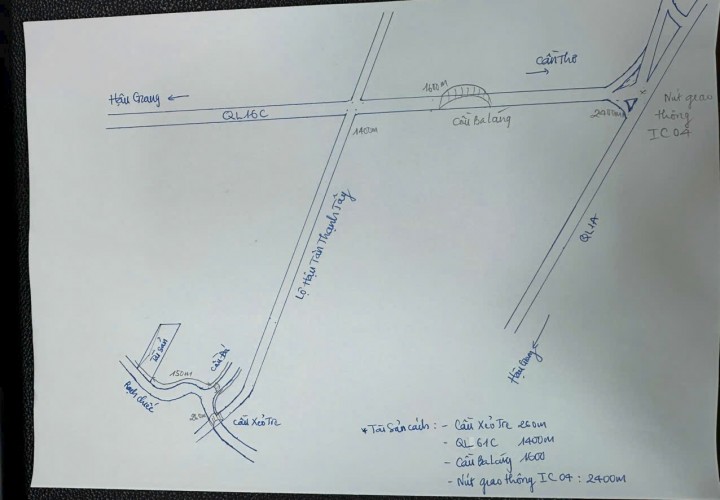 Chính Chủ Cần Bán Lô Đất Vị Trí Đẹp Lô hậu tân thạnh Tây, Phường Ba Láng, Q. Cái Răng, Cần Thơ