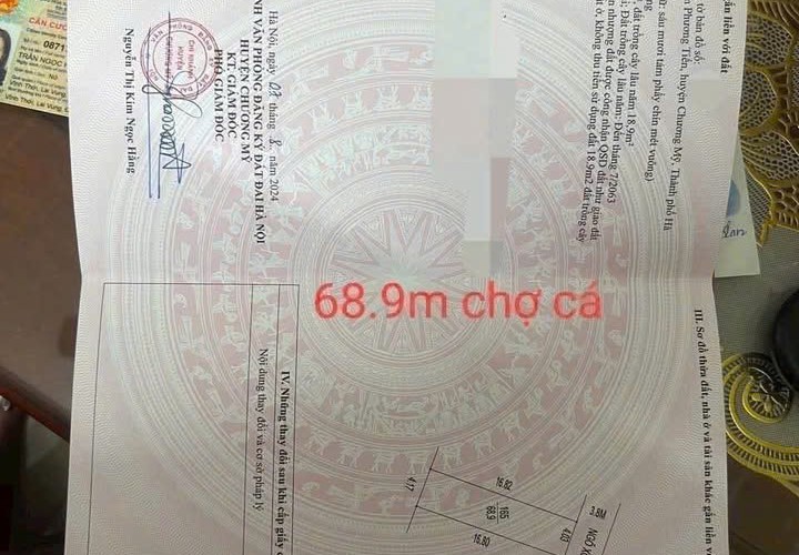 ĐẤT ĐẸP - GIÁ TỐT - Cần Bán Nhanh Lô Đất Vị Trí Đắc Địa Tại Nam Phương Tiến, Chương Mỹ, Hà Nội