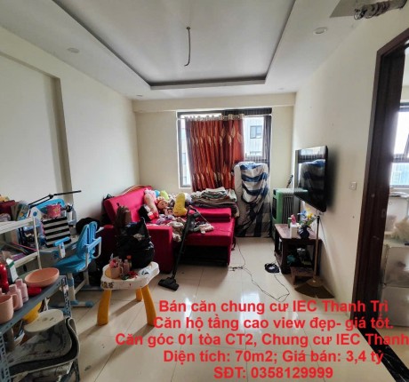 Bán căn chung cư IEC Thanh Trì Căn hộ tầng cao view đẹp- giá tốt.