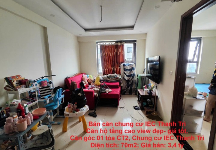 Bán căn chung cư IEC Thanh Trì Căn hộ tầng cao view đẹp- giá tốt.