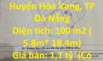 CHÍNH CHỦ CẦN BÁN Lô Đất Đẹp Tại Xã Hòa Phước, Huyện Hòa Vang, TP Đà Nẵng