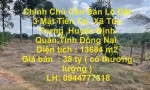 Chính Chủ Cần Bán Lô Đất 3 Mặt Tiền Tại  Xã Túc Trưng ,Huyện Định Quán,Tỉnh Đồng Nai.