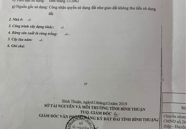 CHÍNH CHỦ Cần Bán Gấp Đất Vị Trí Đẹp Tại Thôn Kê Gà, xã Tân Thành, Hàm Thuận Nam, Bình Thuận