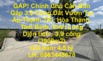 GẤP! Chính Chủ Cần Bán Gấp 3,9 Công Đất Vườn Tại Ấp Thạnh TRí, Hòa Thạnh, Tam Bình, Vĩnh Long