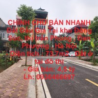 CHÍNH CHỦ BÁN NHANH Đất Đấu Giá Tại khu Đồng Súc, thị trấn Phùng , Đan Phượng , Hà Nội