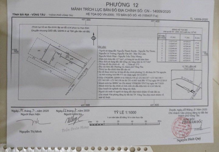 CHÍNH CHỦ CẦN BÁN ĐẤT VỊ TRÍ ĐẸP - GIÁ HỢP LÝ TẠI Phường 12, TP Vũng Tàu, BRVT