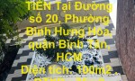 Chính Chủ Cần Bán Nhà MẶT TIỀN Tại Đường số 20, Phường Bình Hưng Hòa, quận Bình Tân, HCM