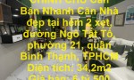 NHÀ ĐẸP- GIÁ TỐT CHÍNH CHỦ Cần Bán Nhanh Căn Nhà đẹp tại quận Bình Thạnh, TPHCM