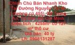 Chính Chủ Bán Nhanh Kho Tại Đường Nguyễn Thị Ni ( đường cũ 455), Xã Trung An, Củ Chi, Hồ Chí Minh