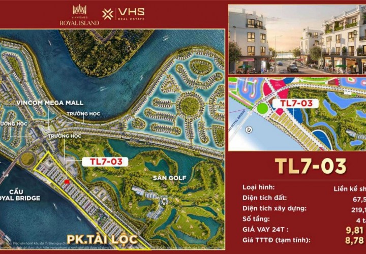 Dự Án VINHOMES ROYAL ISLAND Hải Phòng -  xã Thuỷ Triều, huyện Thuỷ Nguyên, Hải Phòng