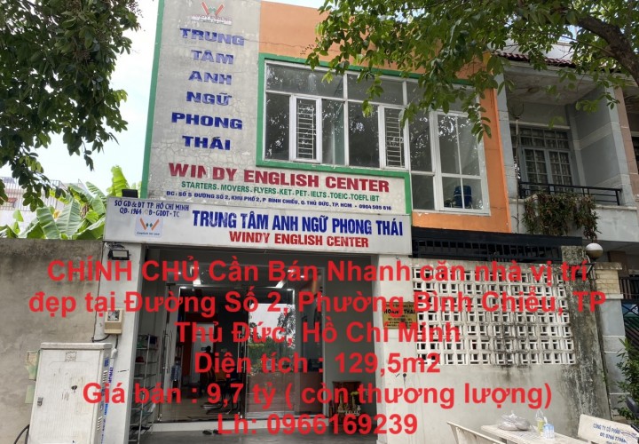 CHÍNH CHỦ Cần Bán Nhanh căn nhà vị trí đẹp tại TP Thủ Đức, TPHCM