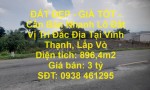 ĐẤT ĐẸP - GIÁ TỐT - Cần Bán Nhanh Lô Đất Vị Trí Đắc Địa Tại Vĩnh Thạnh, Lấp Vò