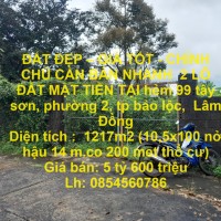 ĐẤT ĐẸP – GIÁ TỐT - CHÍNH CHỦ CẦN BÁN NHANH  2 LÔ ĐẤT MẶT TIỀN TẠI Phường 2, TP Bảo Lộc, Lâm Đồng