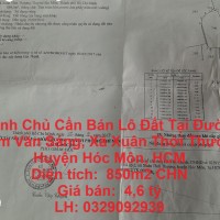 Chính Chủ Cần Bán Lô Đất Tại Đường Phạm Văn Sáng, Xã Xuân Thới Thượng, Huyện Hóc Môn, HCM